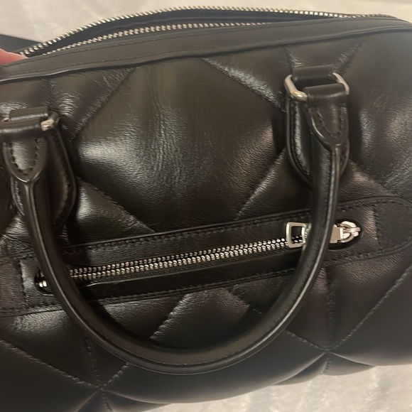 EUC coach black quilted Rowan satchel - Picture 14 of 16